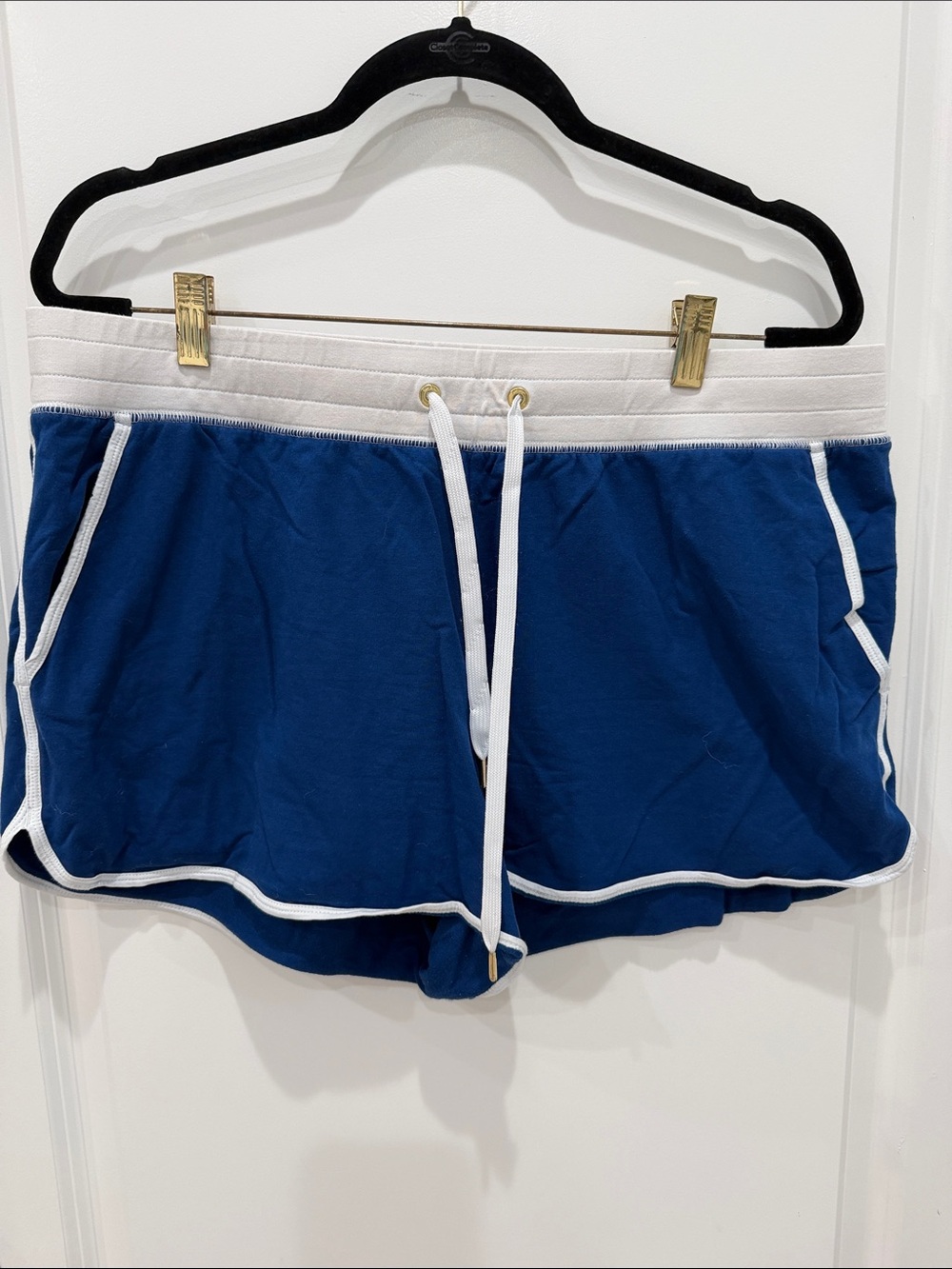 Lilly Pulitzer Blue Athletic Shorts with White Trim